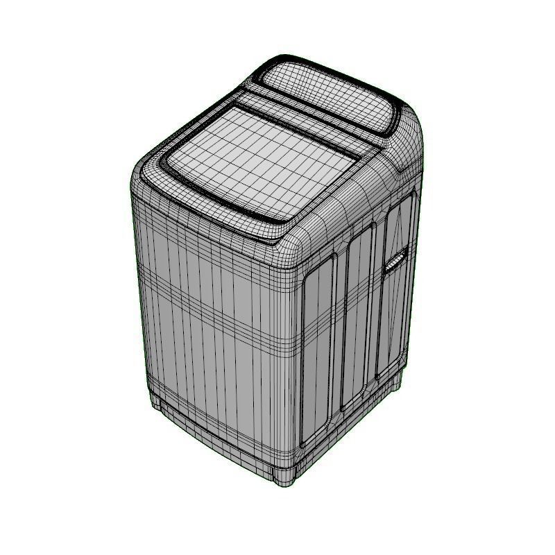 WASHING MACHINE TOP LOADING 11KG 3D model_12