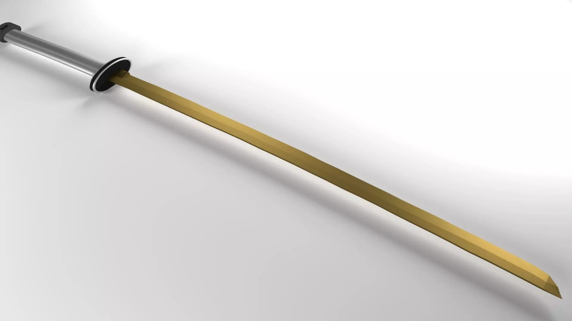 Katana samurai sword 3D model_0