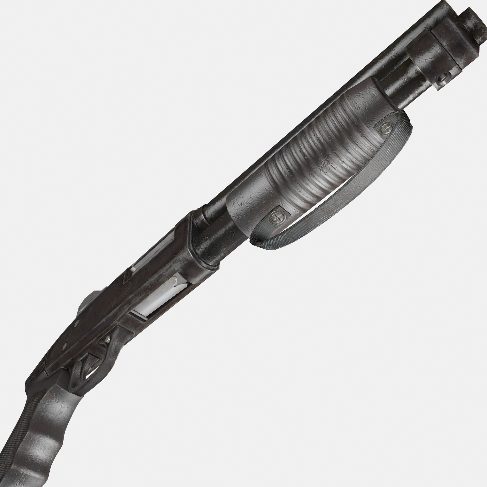 Assault Shotgun Low-poly 3D model_3