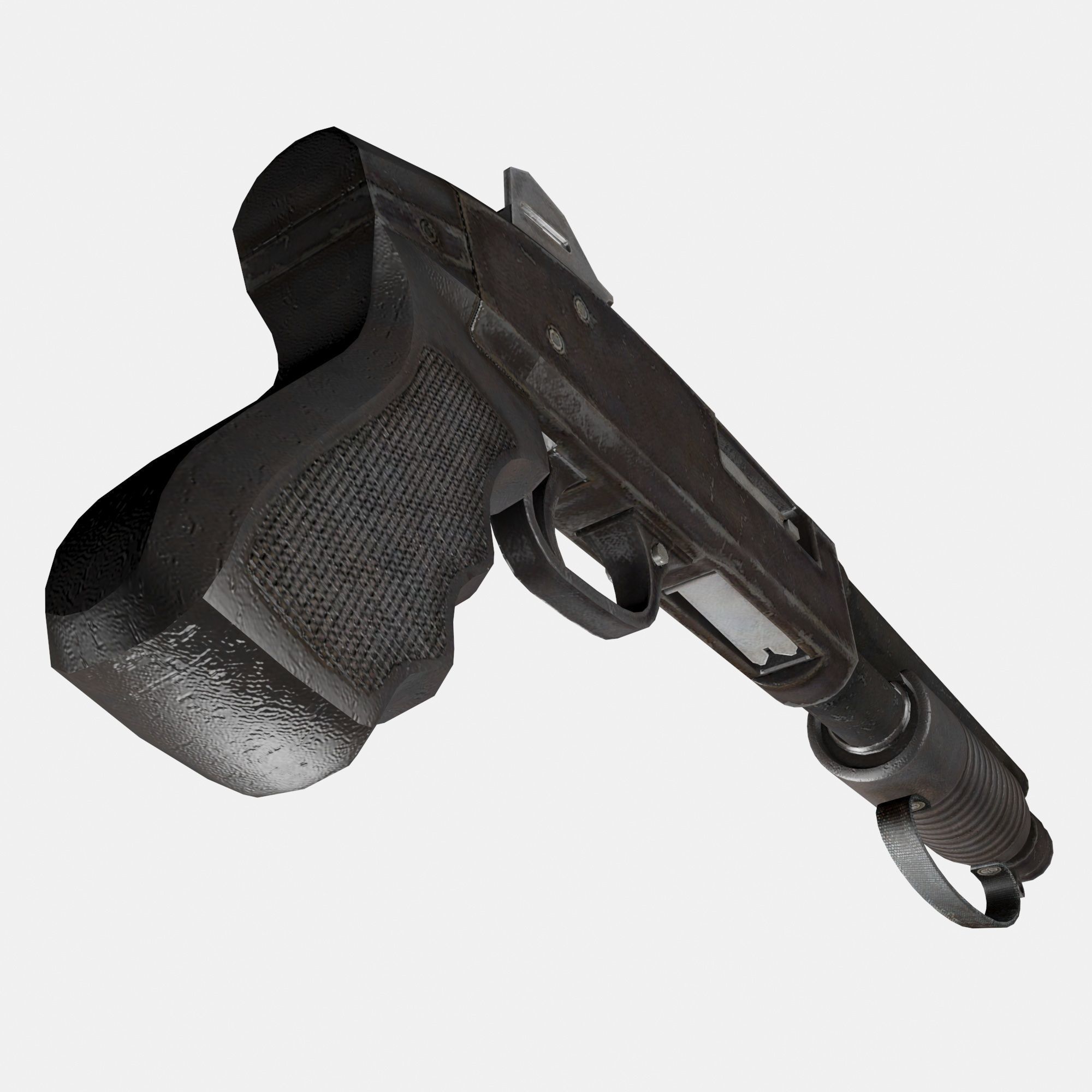 Assault Shotgun Low-poly 3D model_4