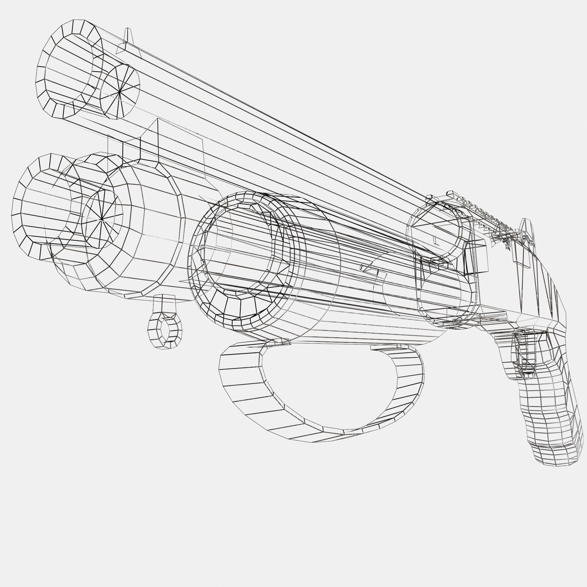 Assault Shotgun Low-poly 3D model_6