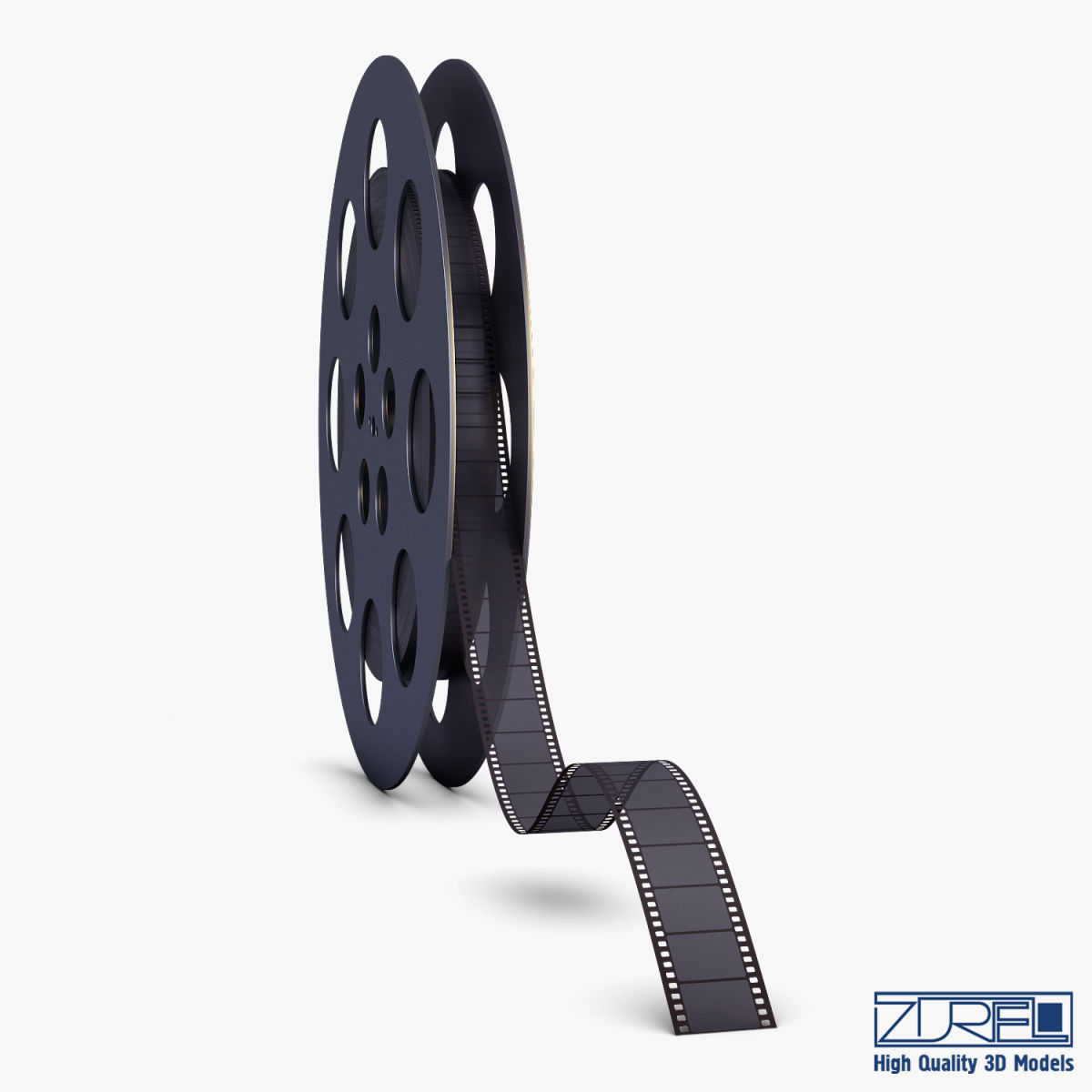 Video Film Reel 35mm v 1 3D model_5