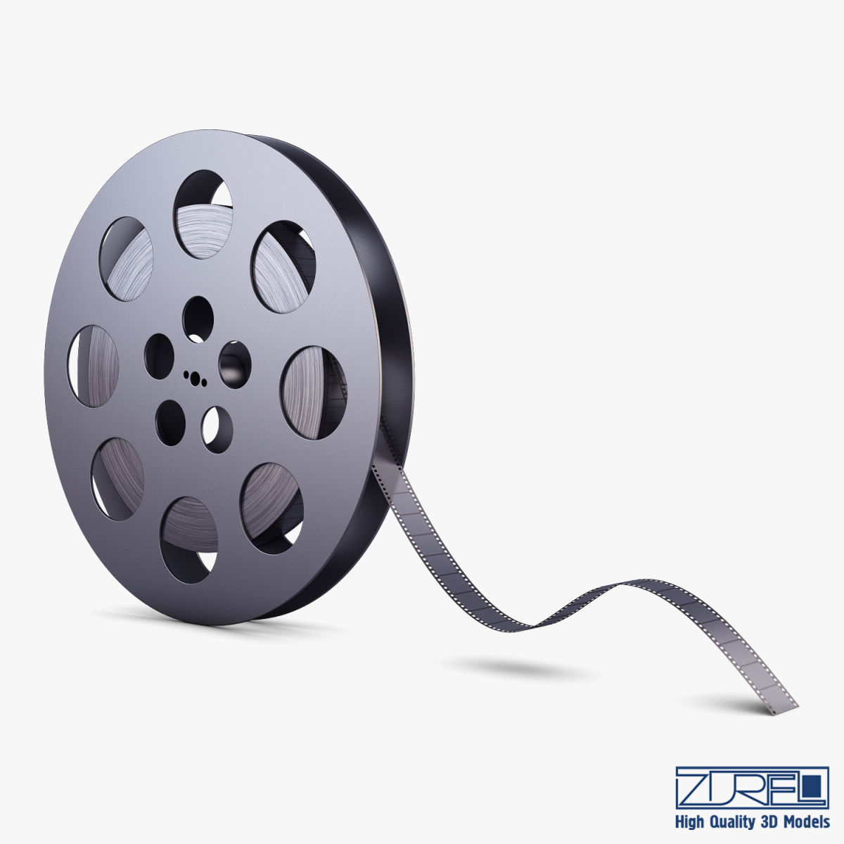 Video Film Reel 35mm v 1 3D model_4