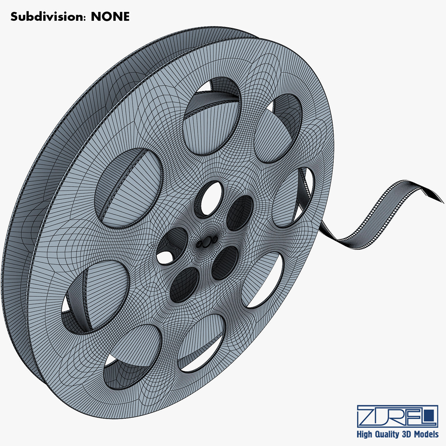 Video Film Reel 35mm v 1 3D model_13