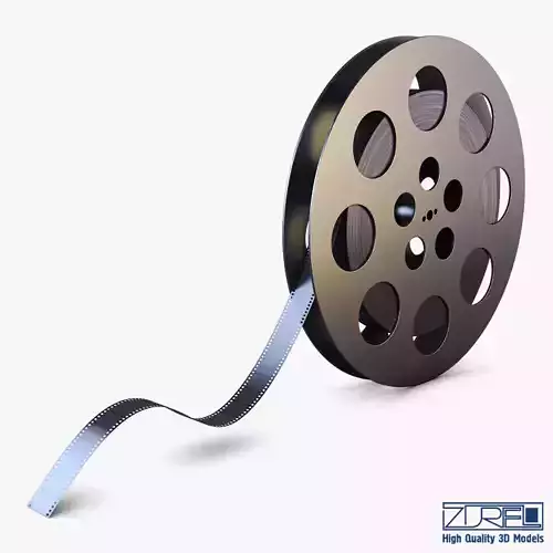 Video Film Reel 35mm v 1 3D model Video Film Reel 35mm v 1 3D model