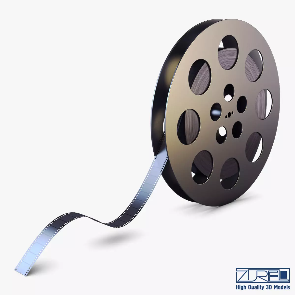 Video Film Reel 35mm v 1 3D model_0