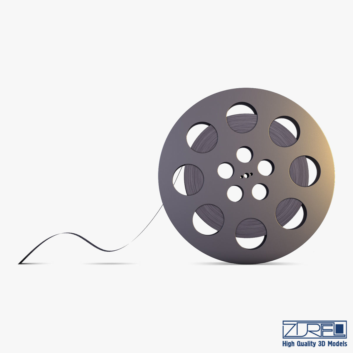 Video Film Reel 35mm v 1 3D model_11