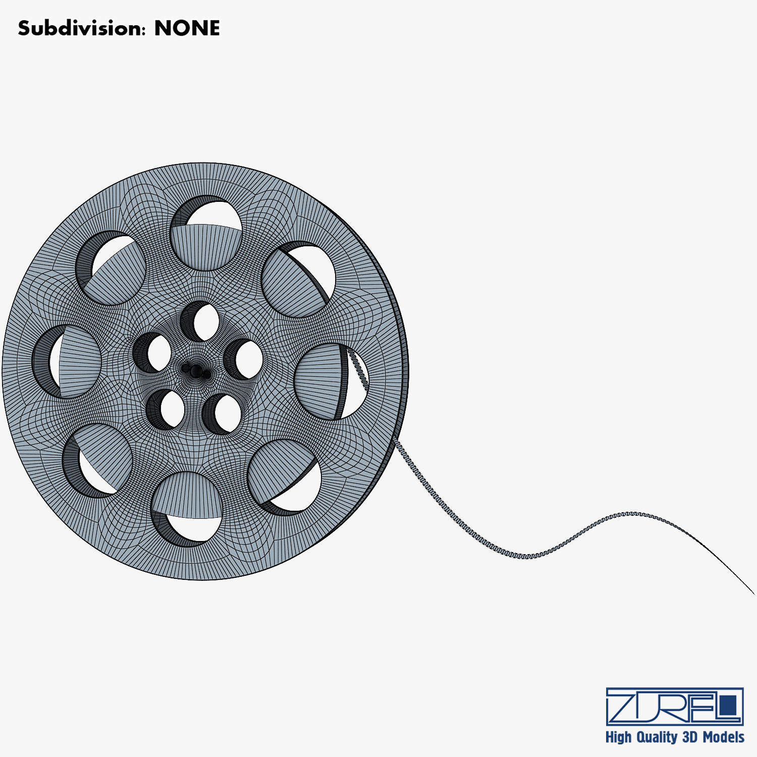 Video Film Reel 35mm v 1 3D model_15