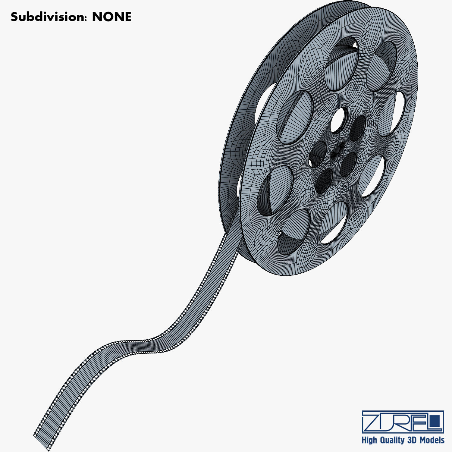 Video Film Reel 35mm v 1 3D model_12