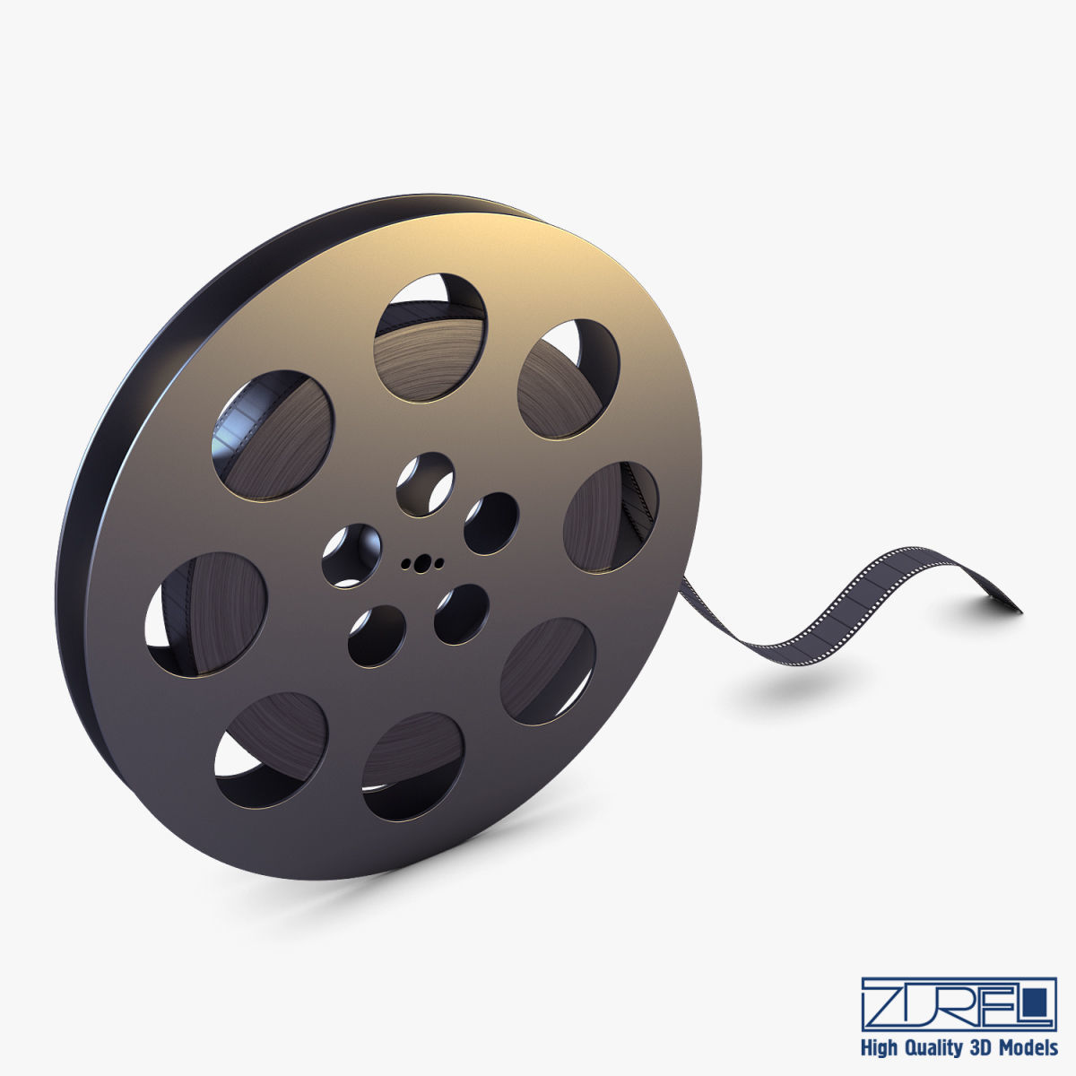 Video Film Reel 35mm v 1 3D model_3