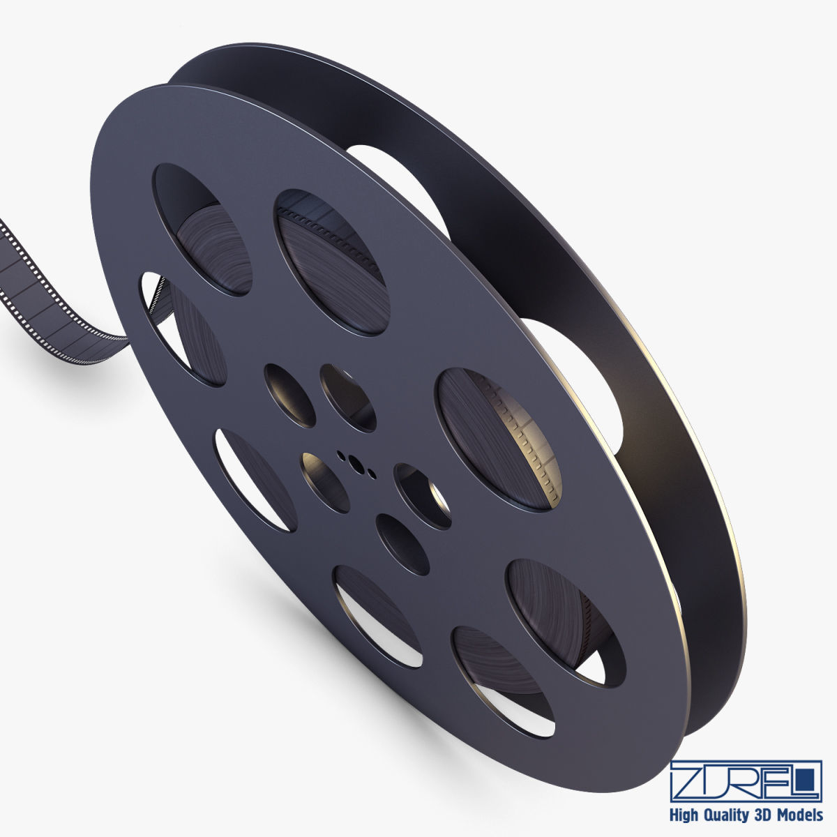 Video Film Reel 35mm v 1 3D model_7