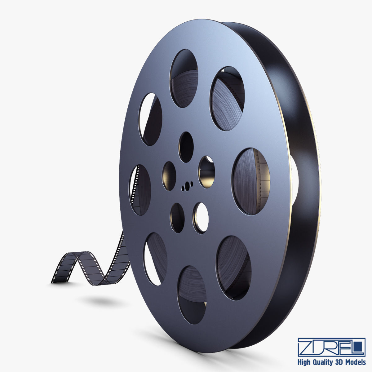 Video Film Reel 35mm v 1 3D model_6