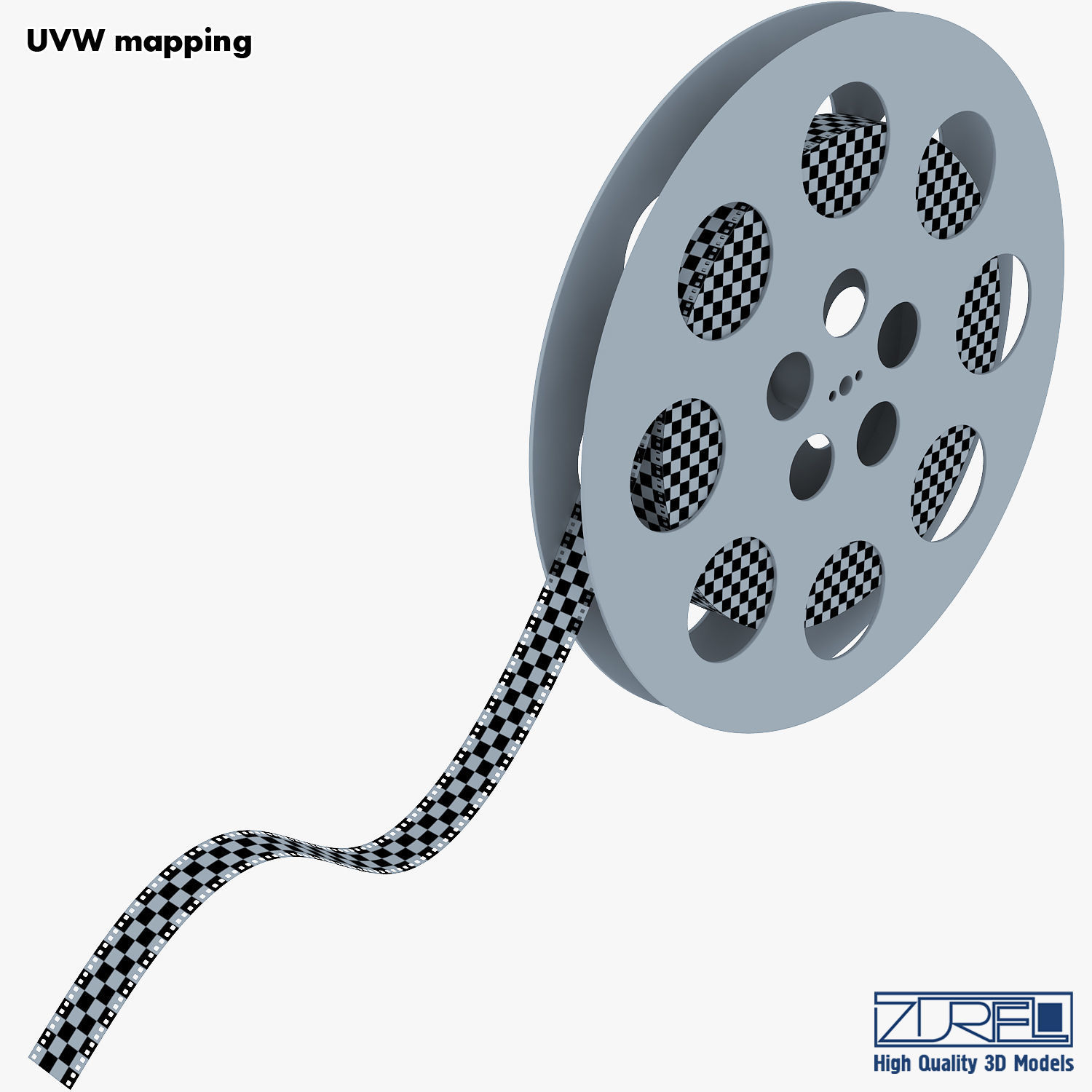 Video Film Reel 35mm v 1 3D model_20