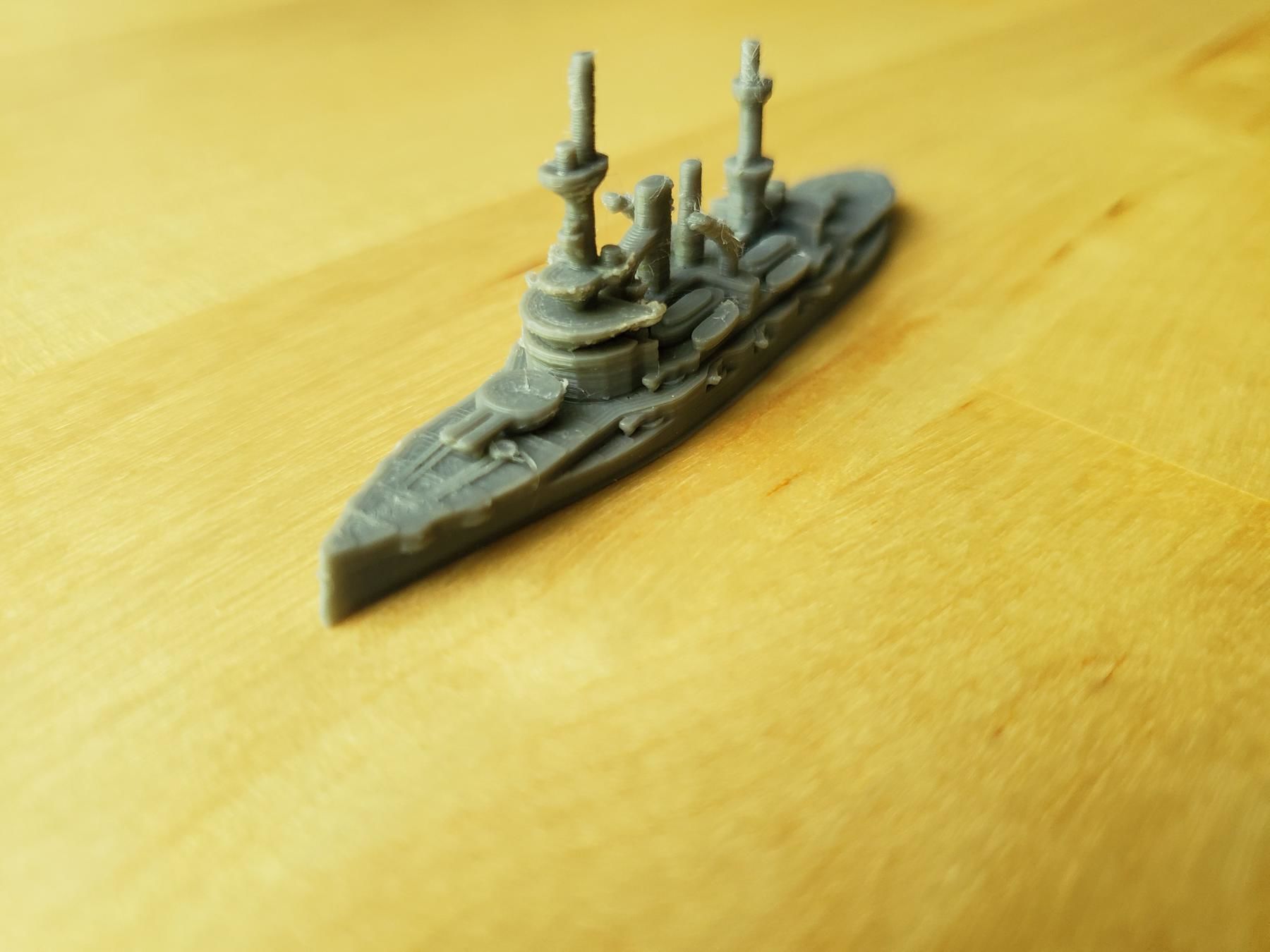 German Deutschland Class Battleship 3D print model_11