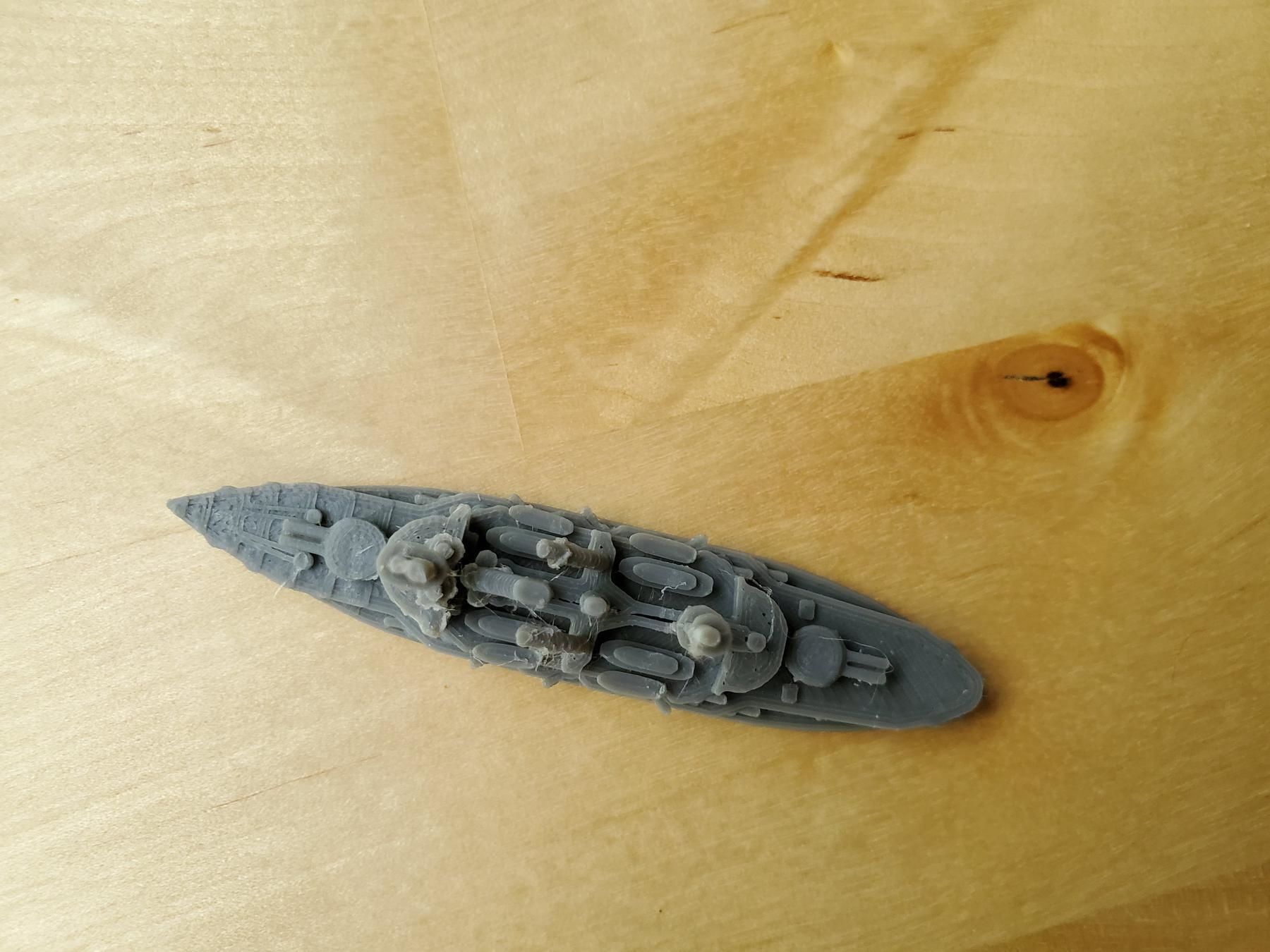 German Deutschland Class Battleship 3D print model_5