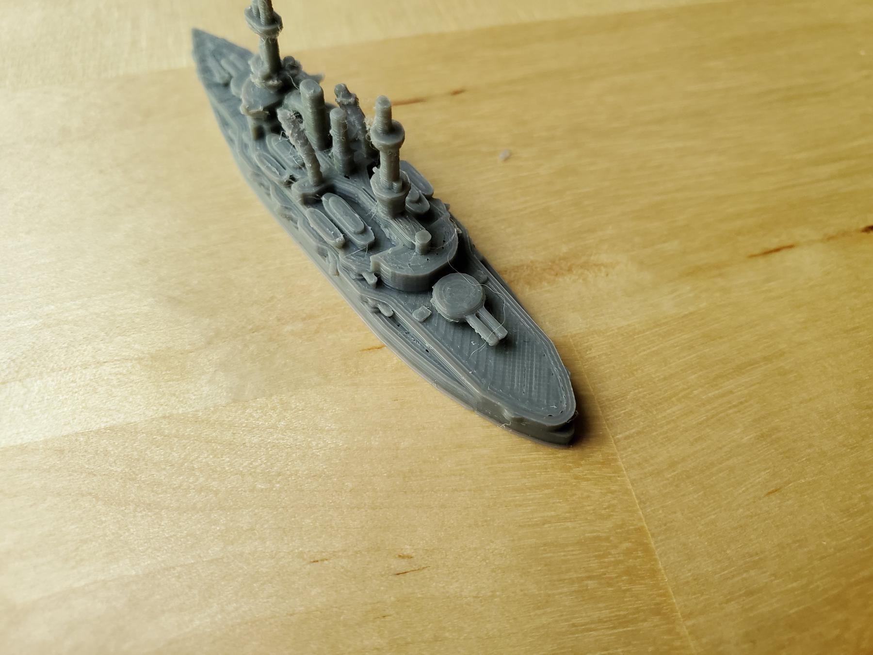 German Deutschland Class Battleship 3D print model_7