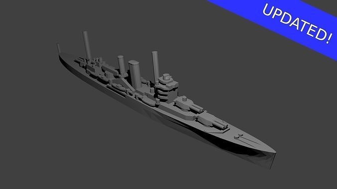 British York Class Cruiser 3D print model