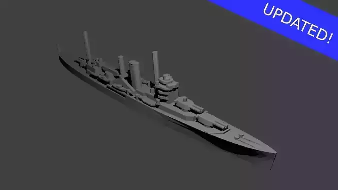 British York Class Cruiser 3D print model