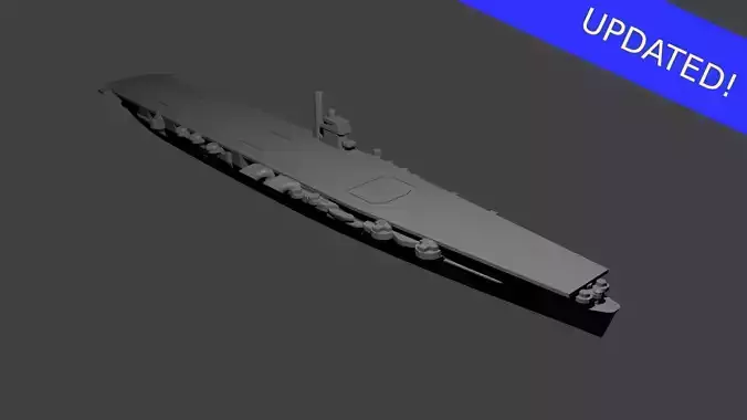 Japanese Aircraft Carrier Hiryu 3D print model