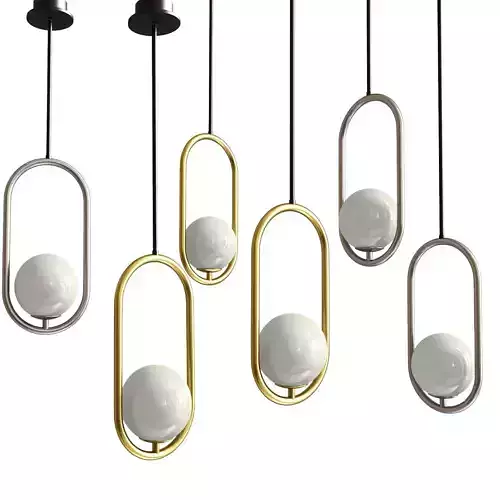 Hico Pendant Light Low-poly 3D model