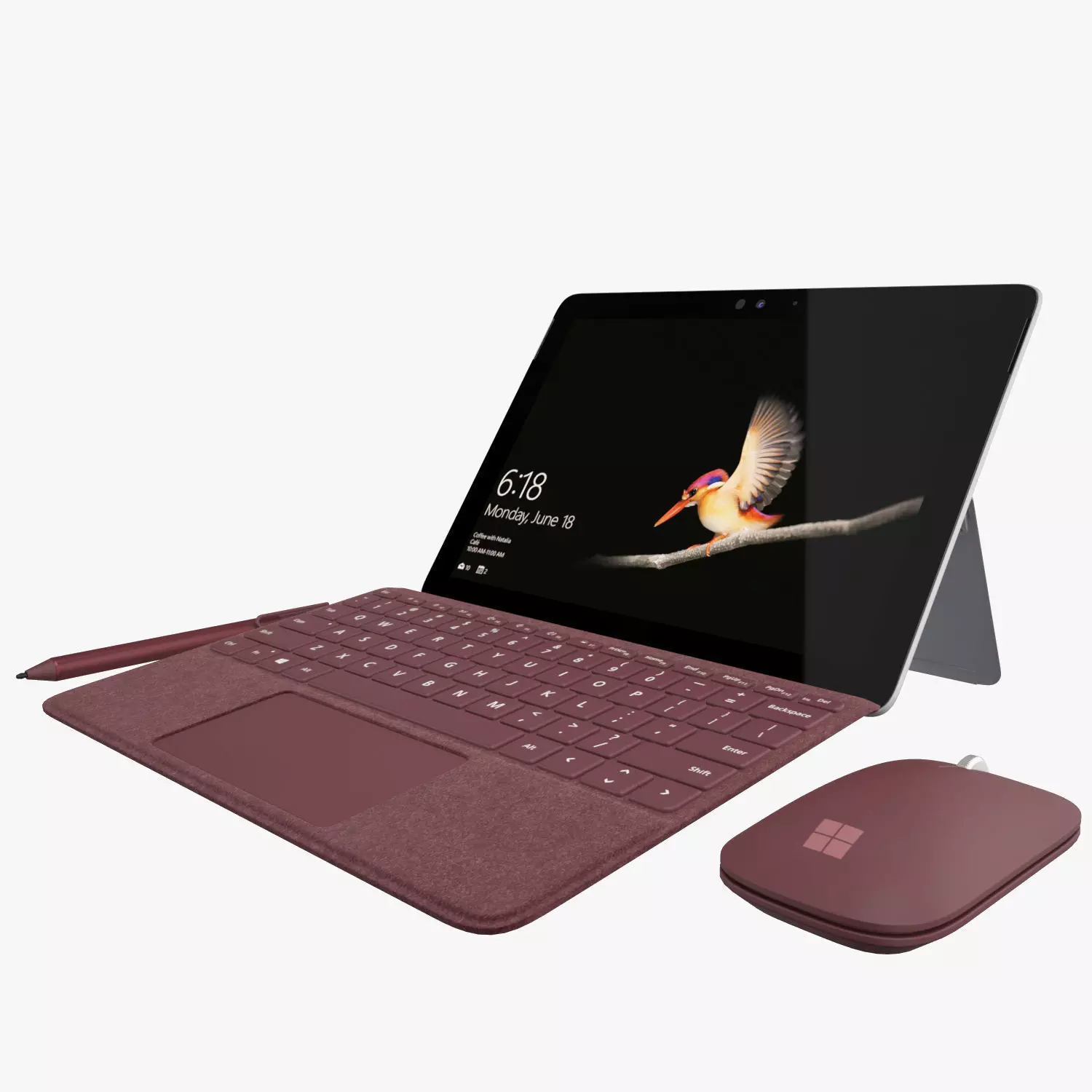 Microsoft Surface Go with Keyboard All Colors 3D model