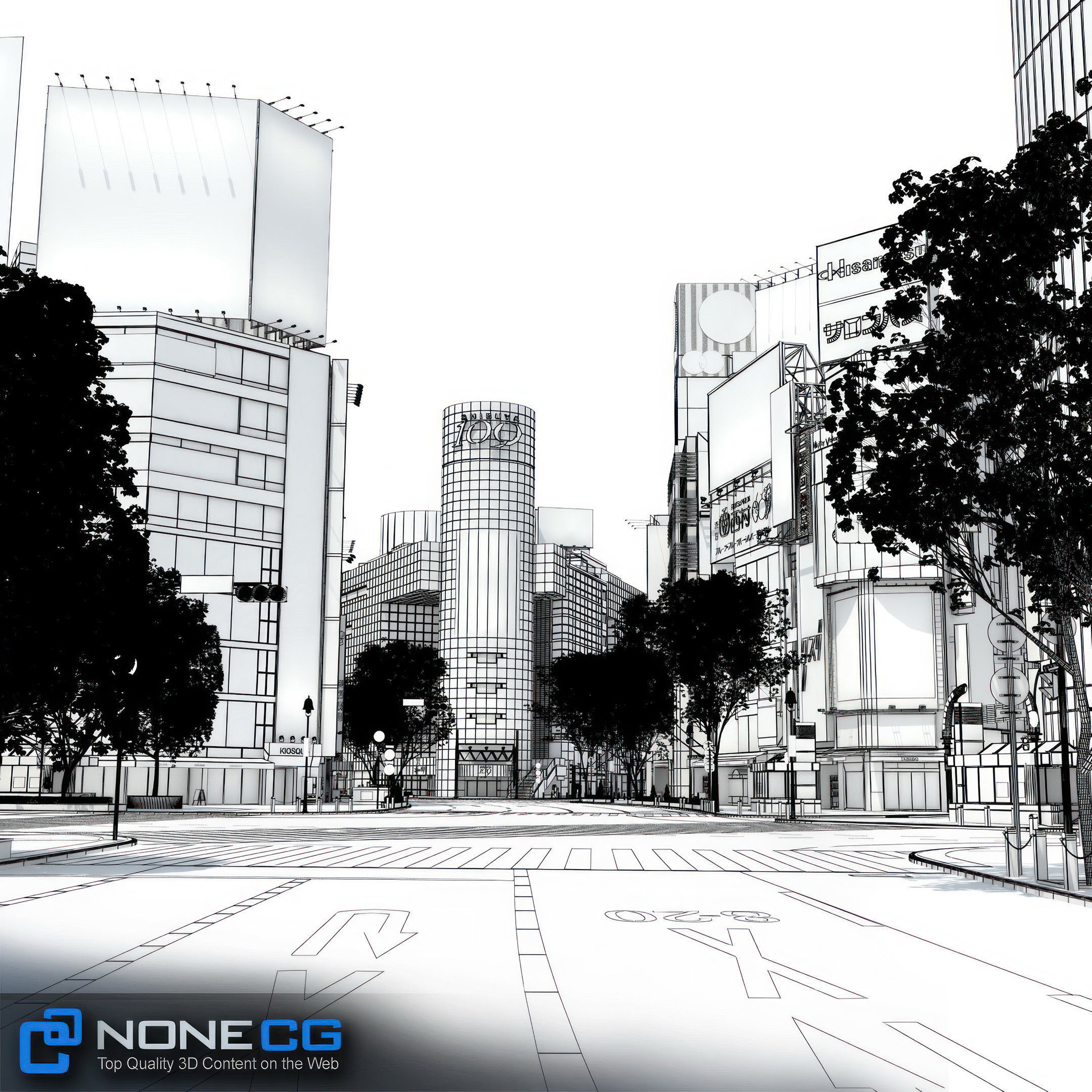 Tokyo Shibuya 3D model_5