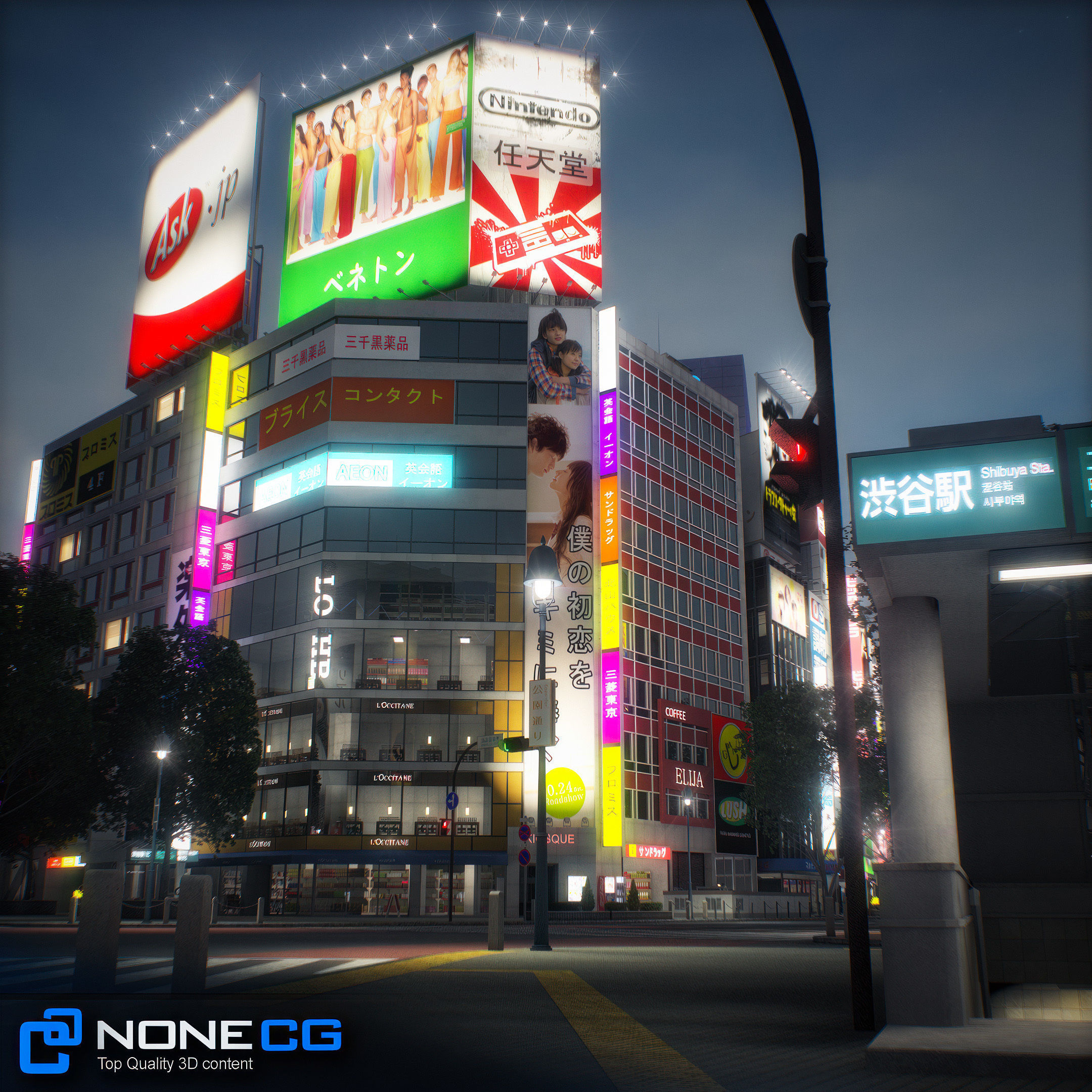 Tokyo Shibuya 3D model_11