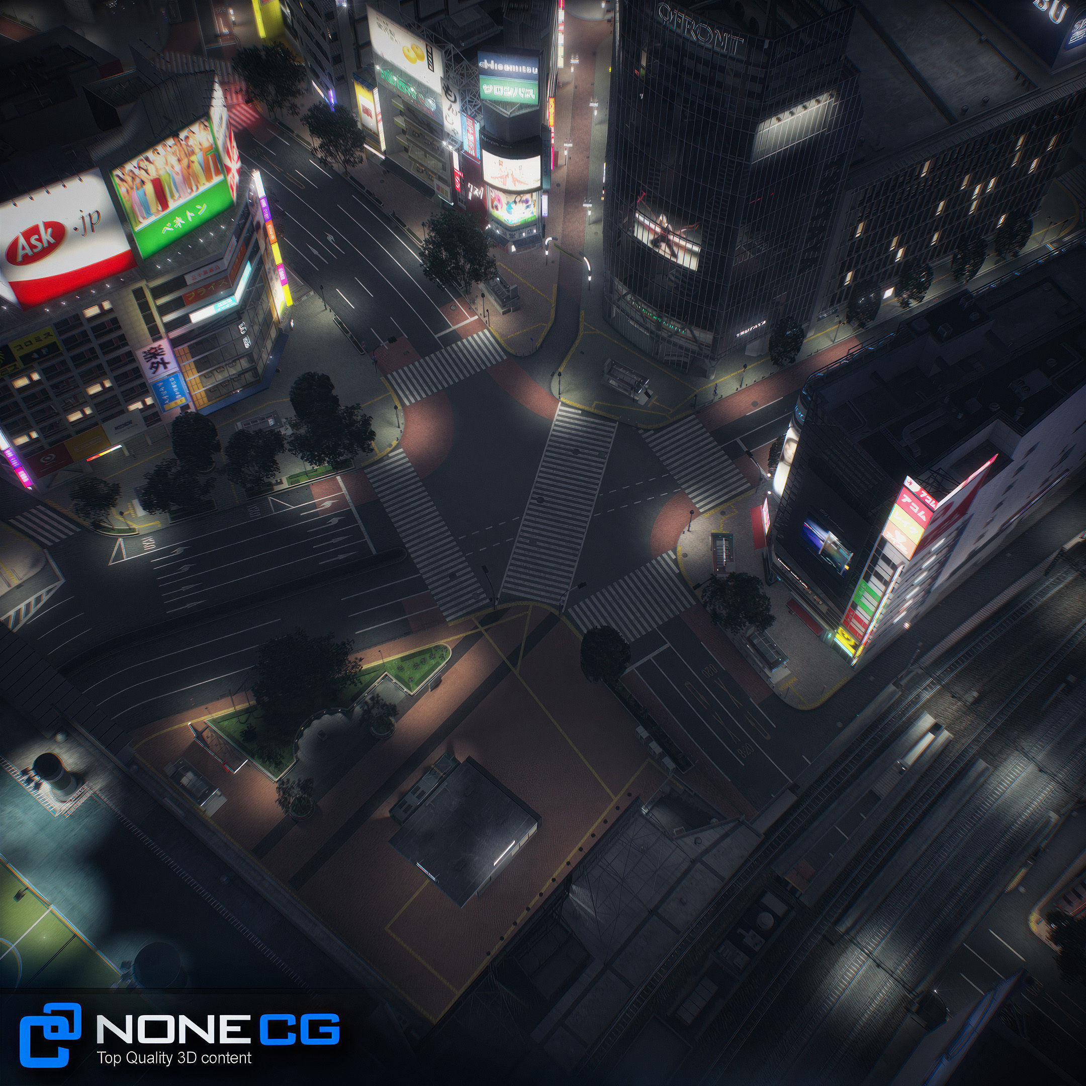 Tokyo Shibuya 3D model_3