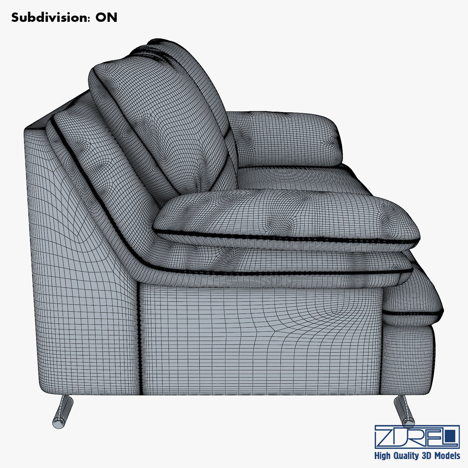 Z742 sofa v 2 177cm 3D model_11