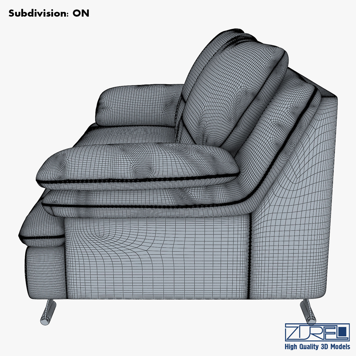 Z742 sofa v 2 177cm 3D model_13