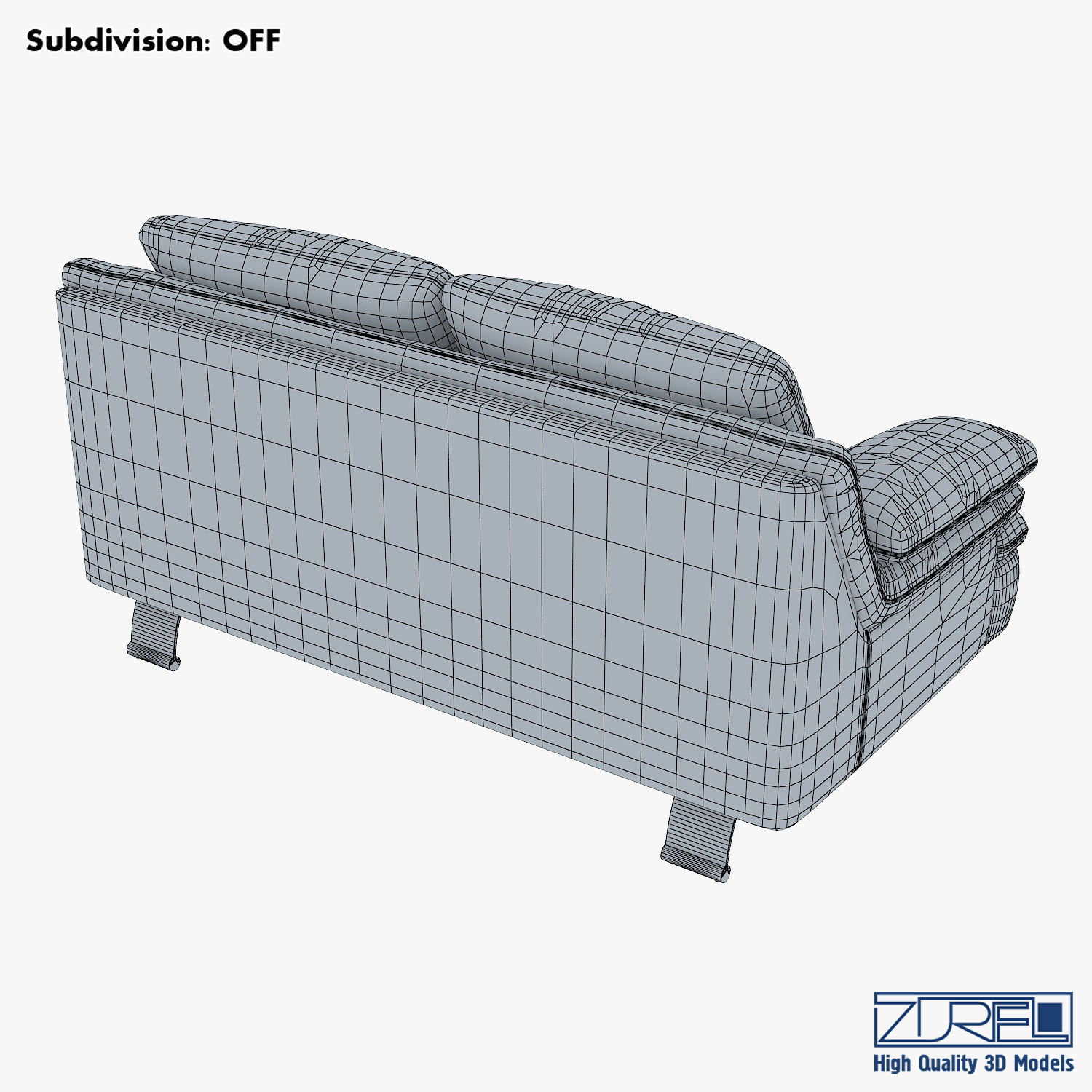 Z742 sofa v 2 177cm 3D model_10