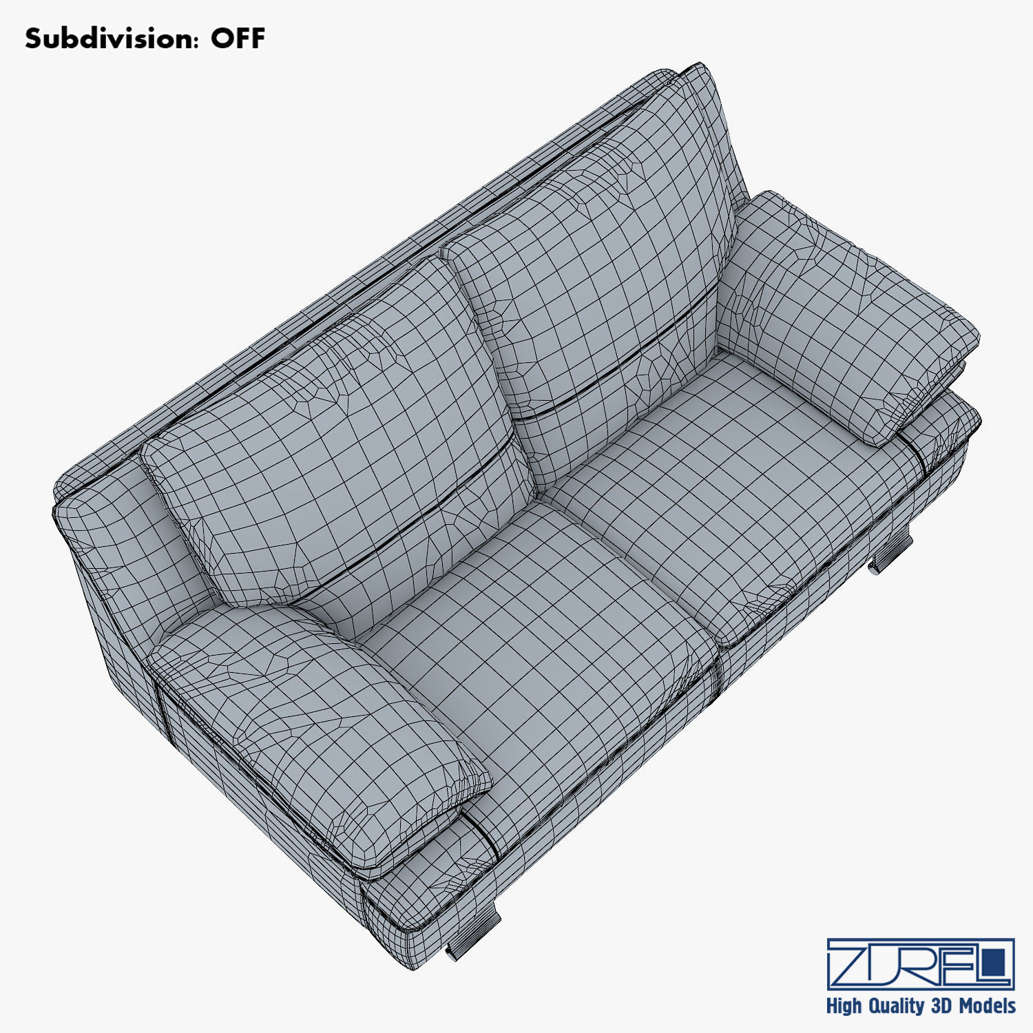 Z742 sofa v 2 177cm 3D model_20