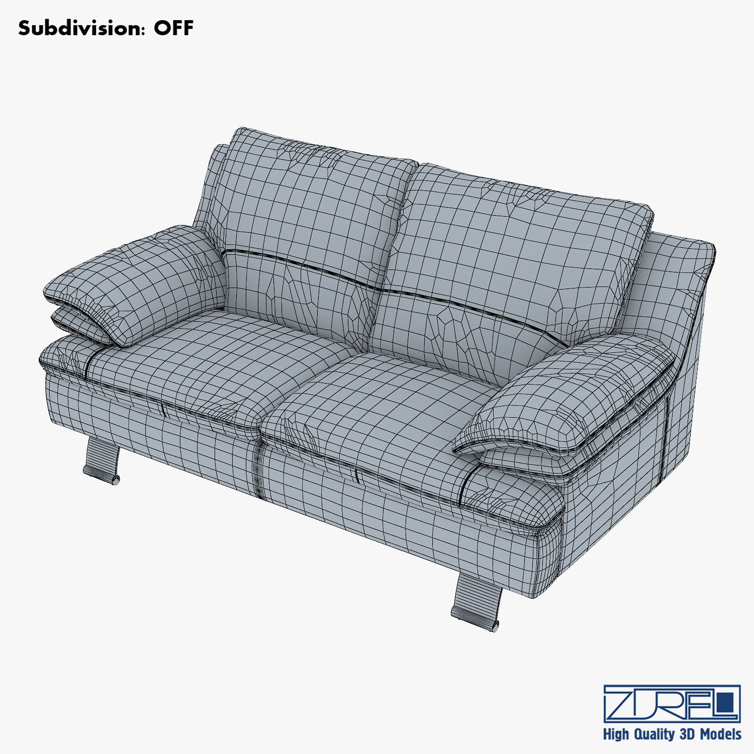 Z742 sofa v 2 177cm 3D model_8