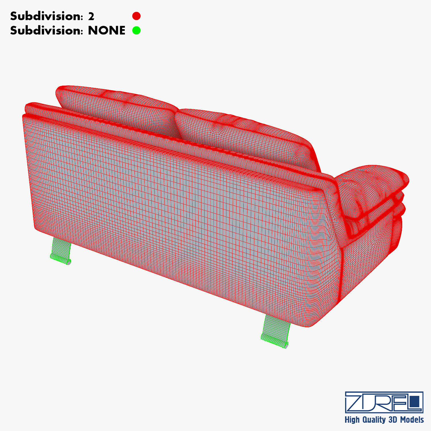 Z742 sofa v 2 177cm 3D model_22