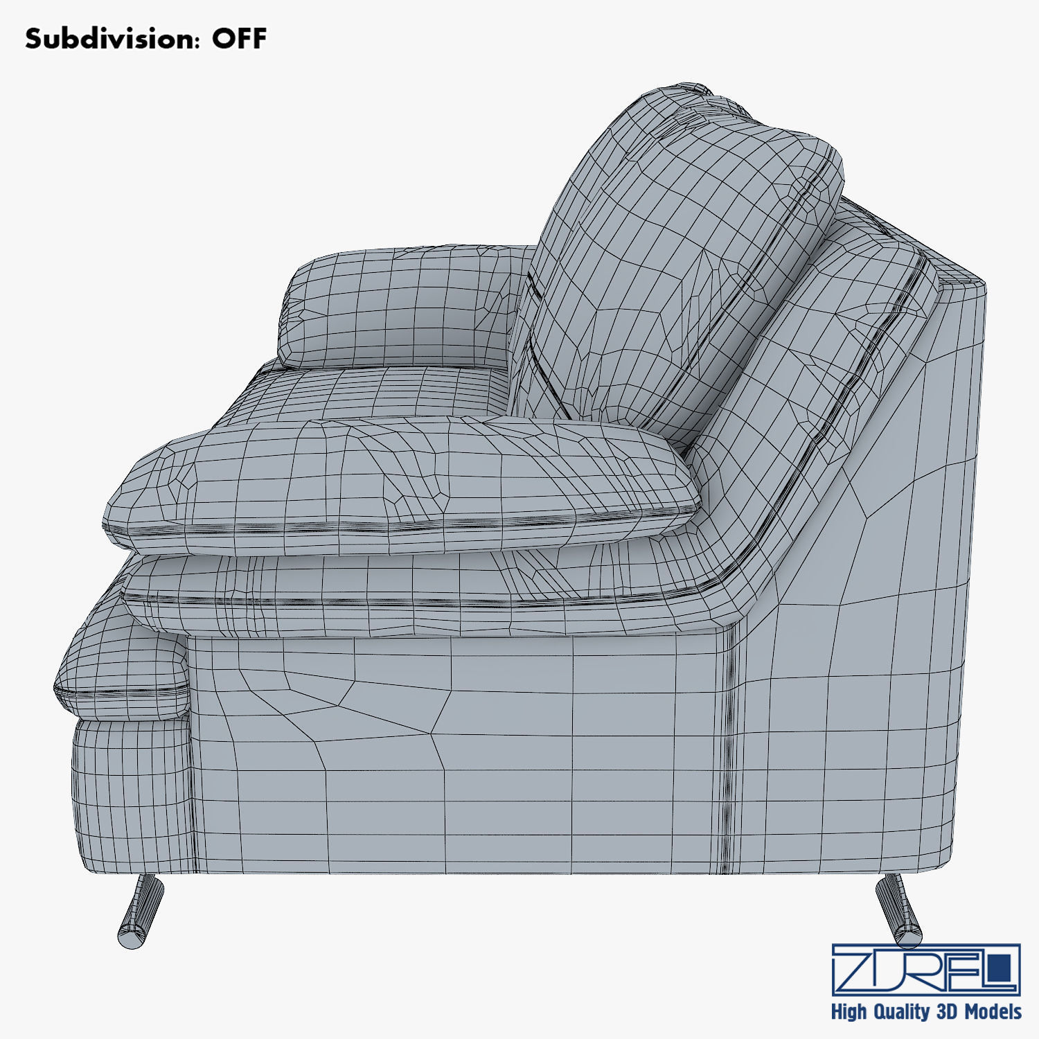 Z742 sofa v 2 177cm 3D model_14