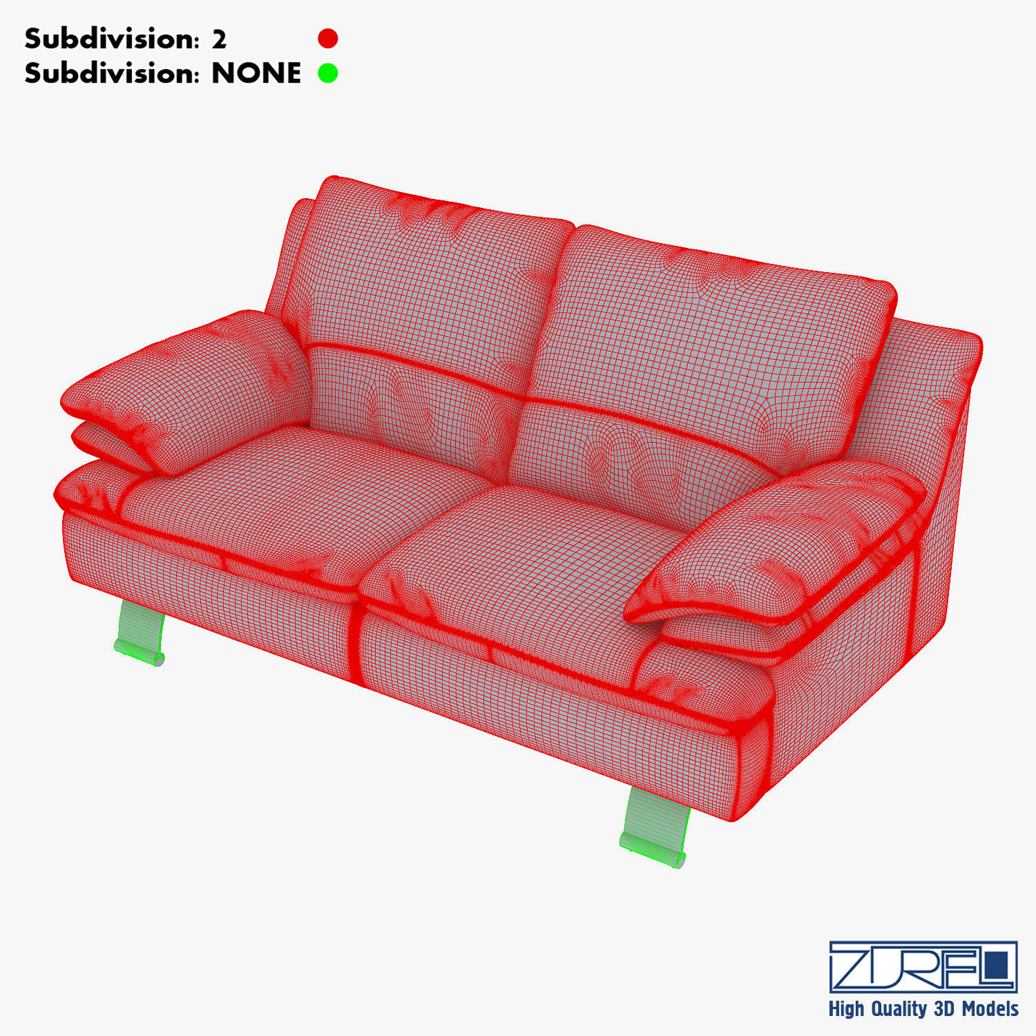 Z742 sofa v 2 177cm 3D model_21