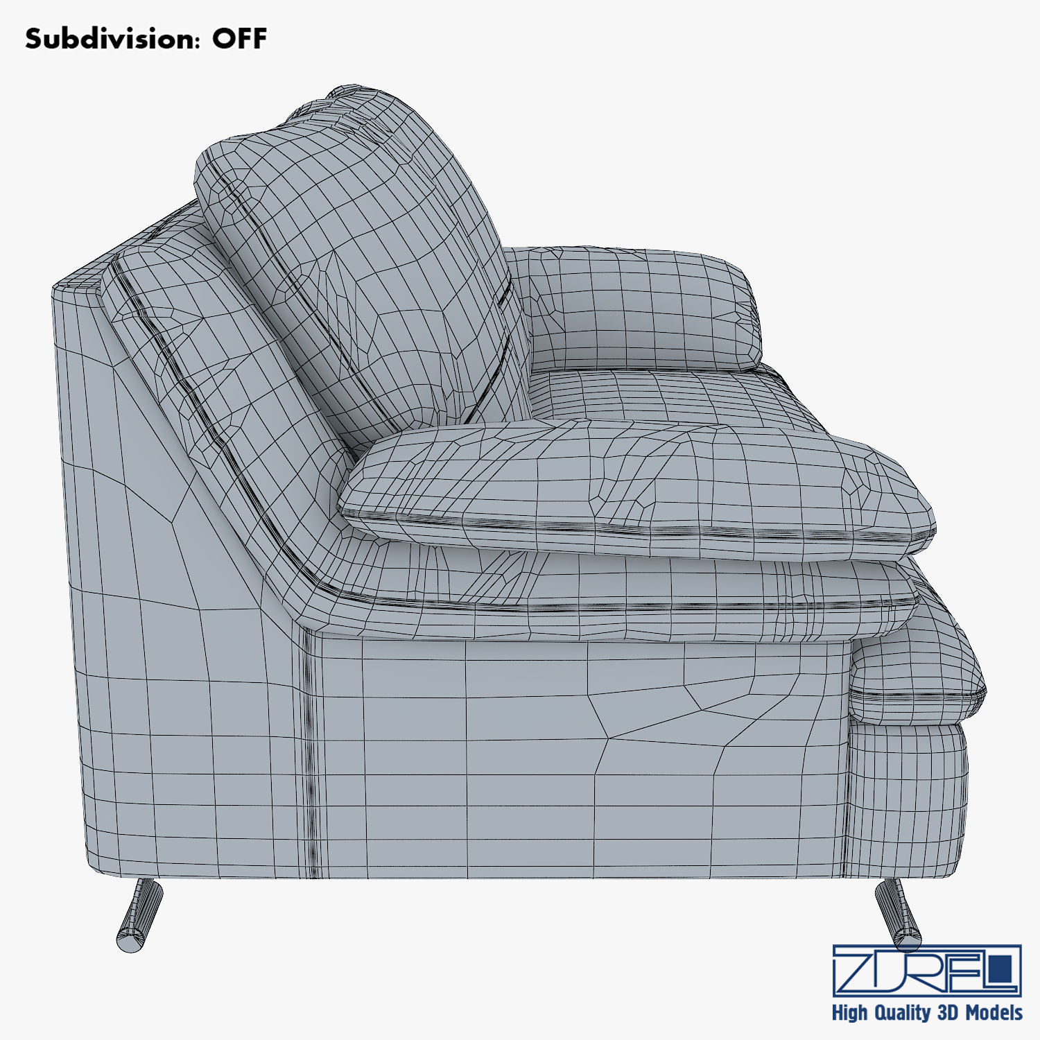 Z742 sofa v 2 177cm 3D model_12