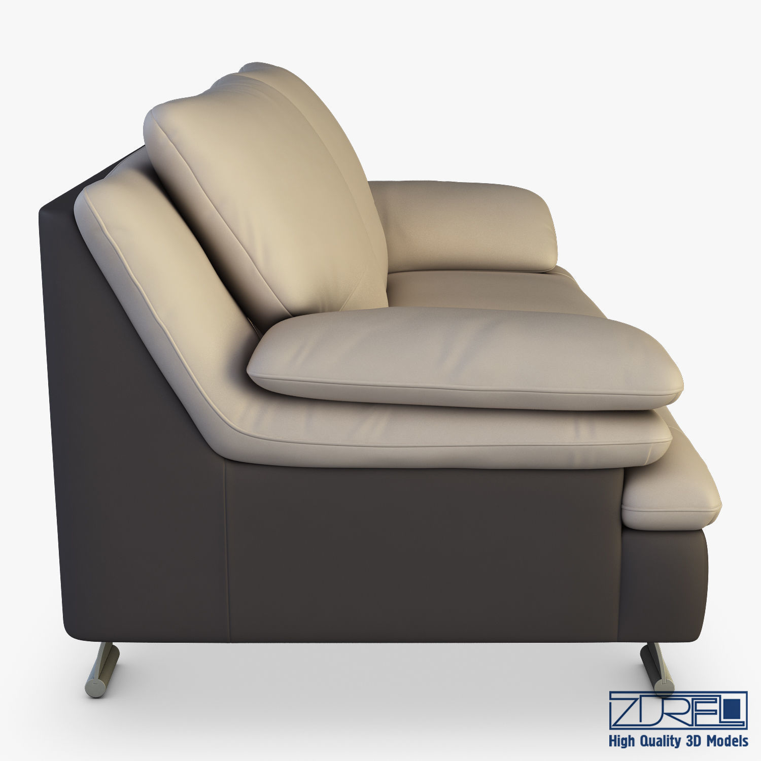 Z742 sofa v 2 177cm 3D model_2