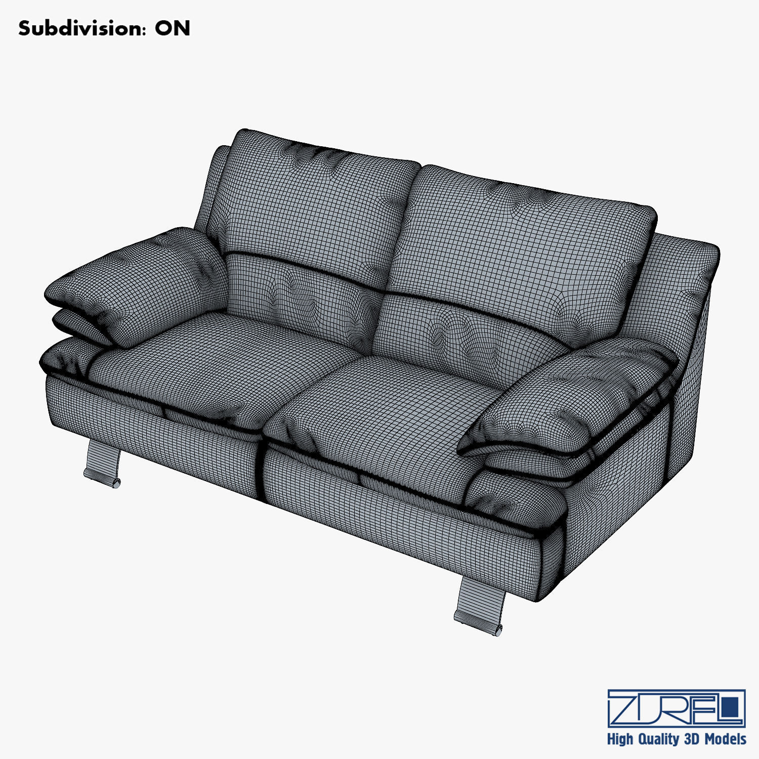 Z742 sofa v 2 177cm 3D model_7