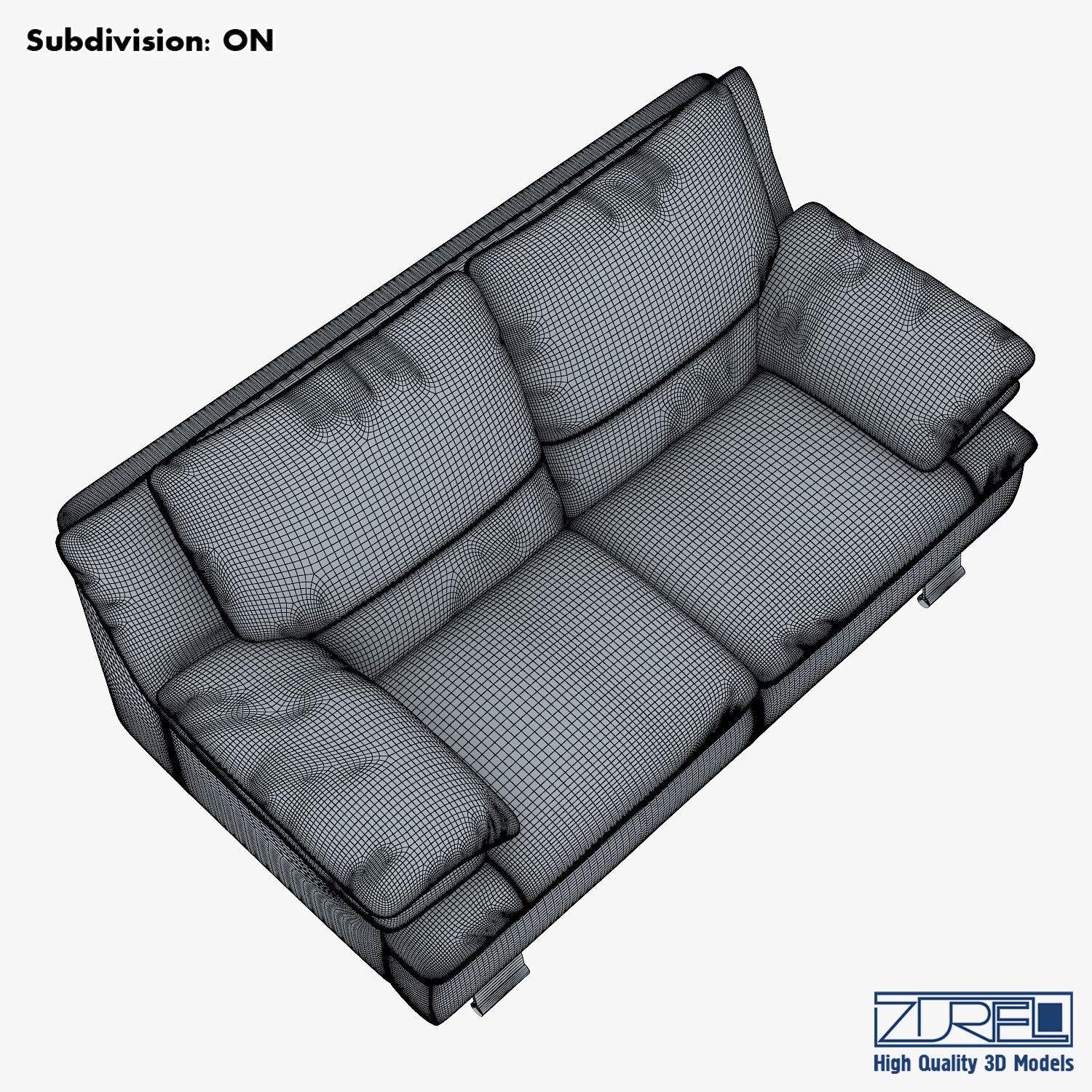 Z742 sofa v 2 177cm 3D model_19