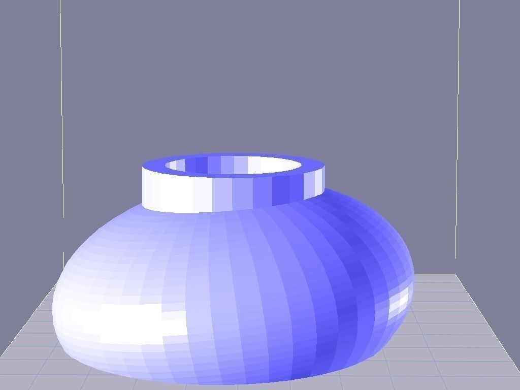 Offset Bowl Free 3D print model_1