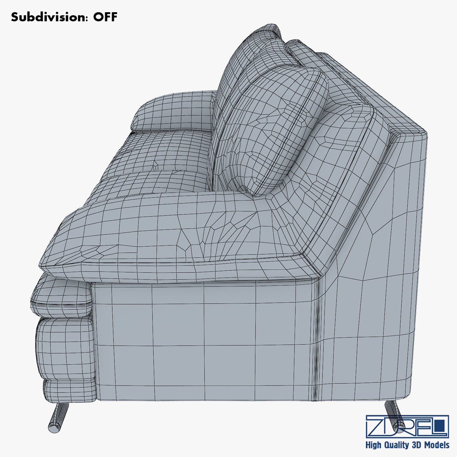 U118 sofa v 1 220cm 3D model_14