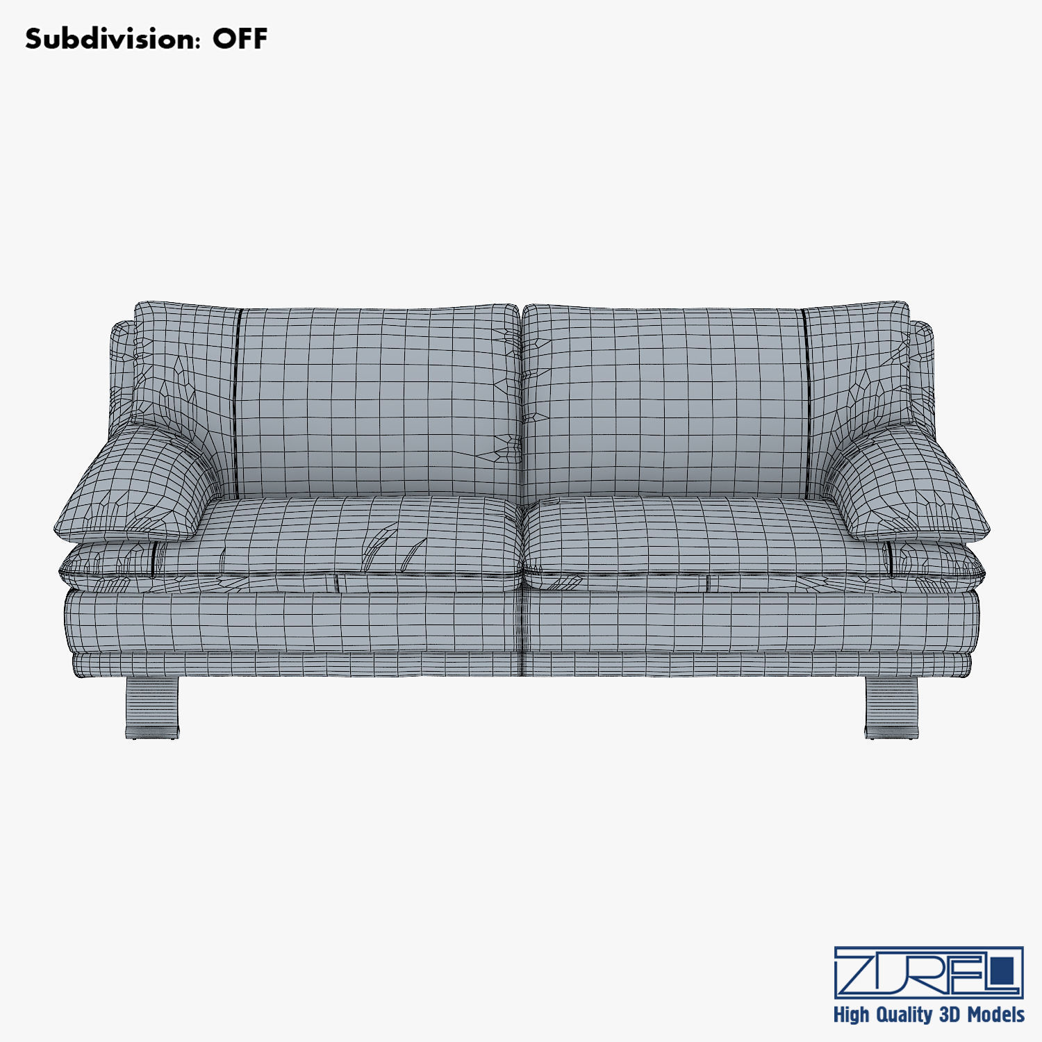 U118 sofa v 1 220cm 3D model_16