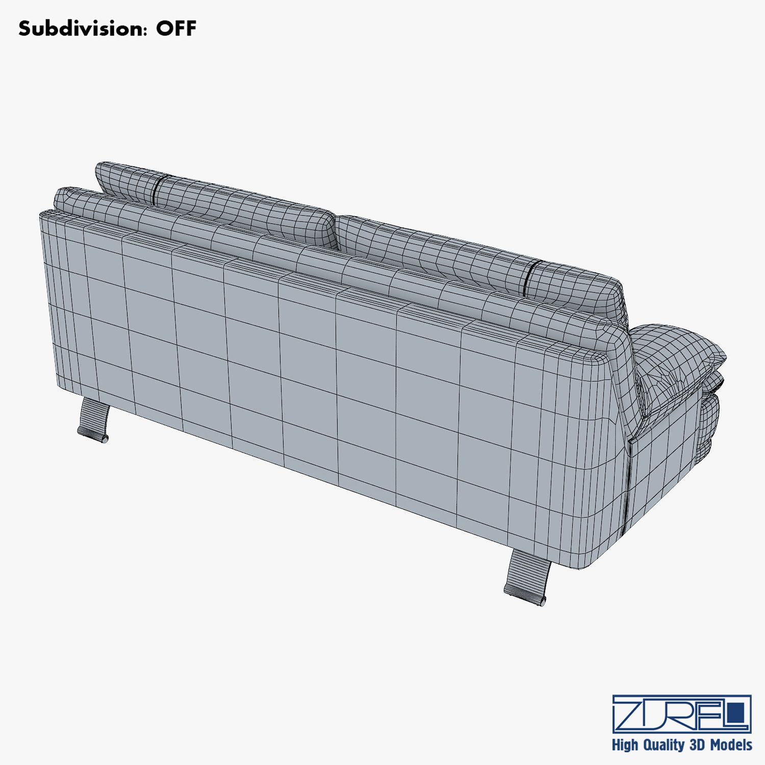U118 sofa v 1 220cm 3D model_10