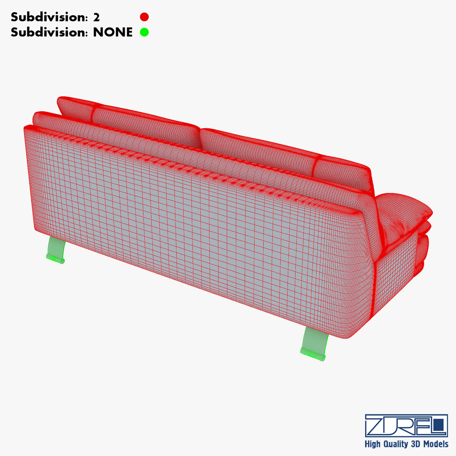 U118 sofa v 1 220cm 3D model_22