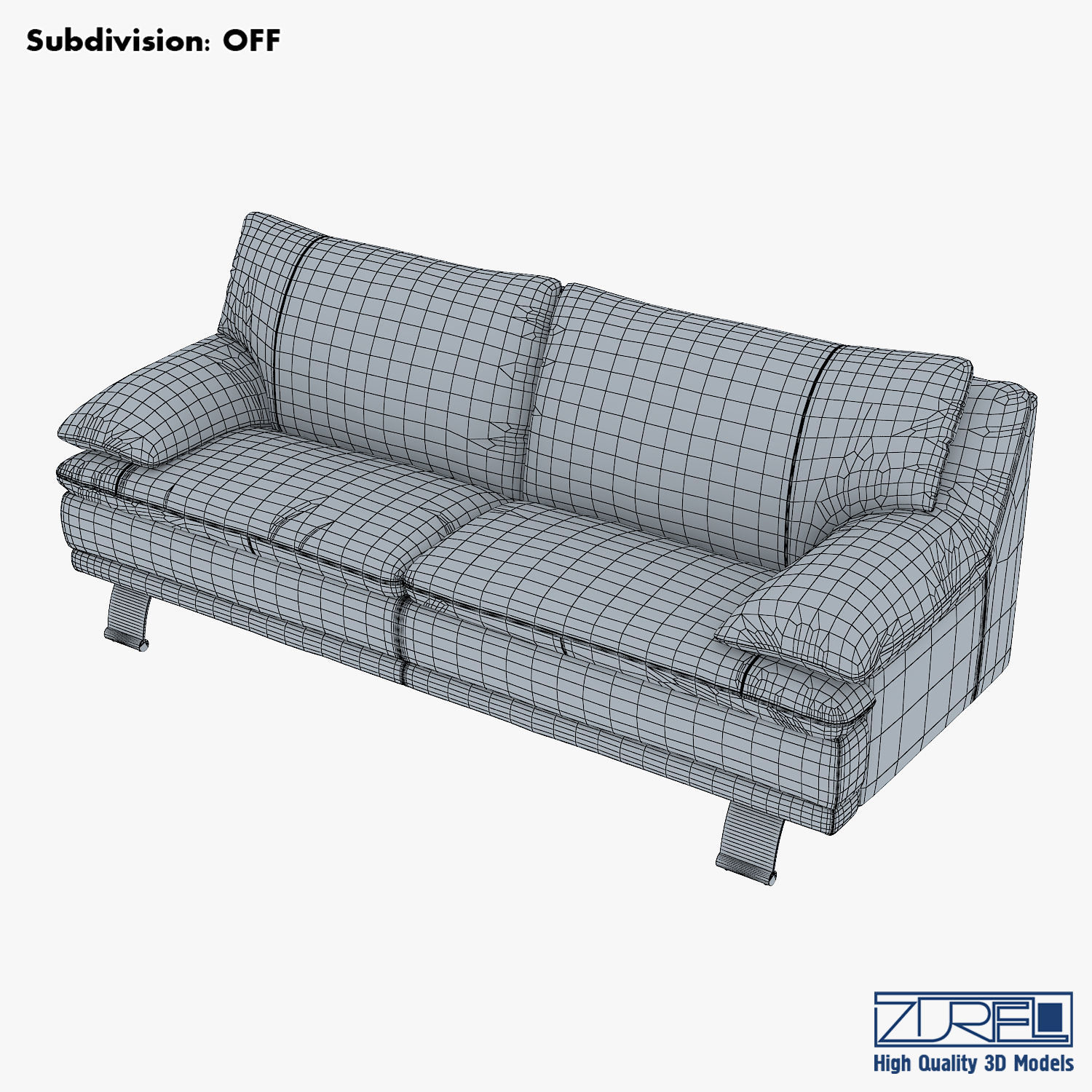 U118 sofa v 1 220cm 3D model_8