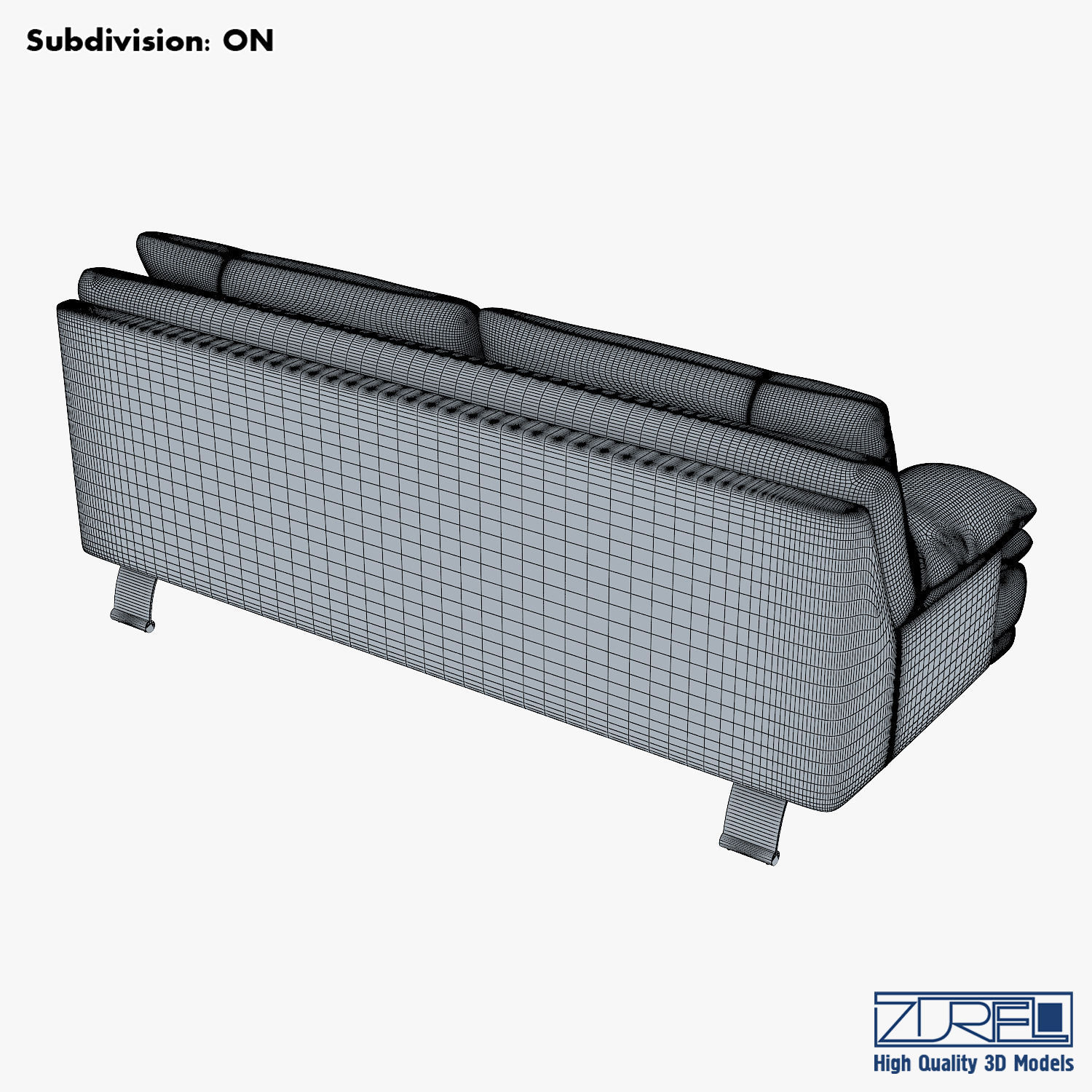 U118 sofa v 1 220cm 3D model_9