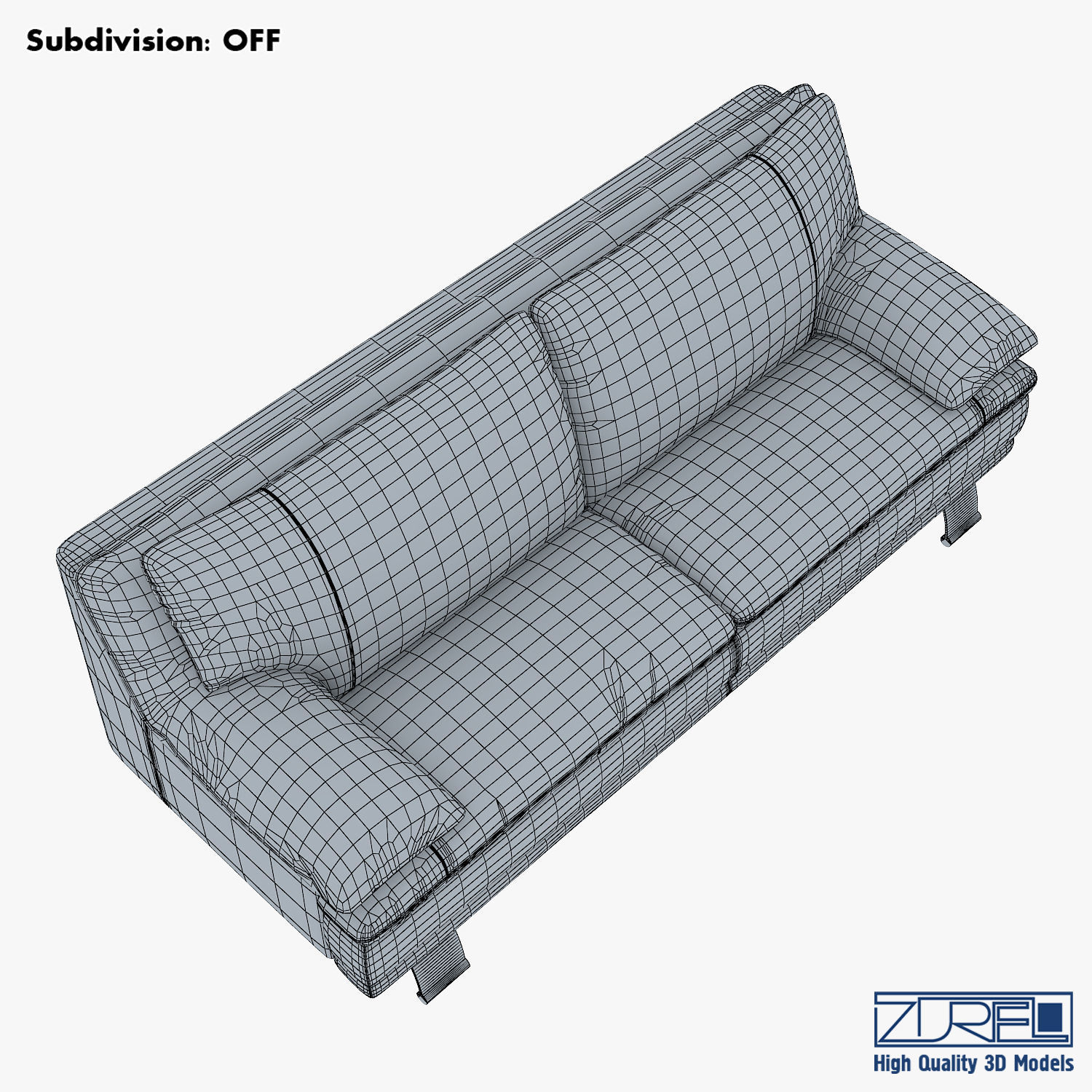 U118 sofa v 1 220cm 3D model_20