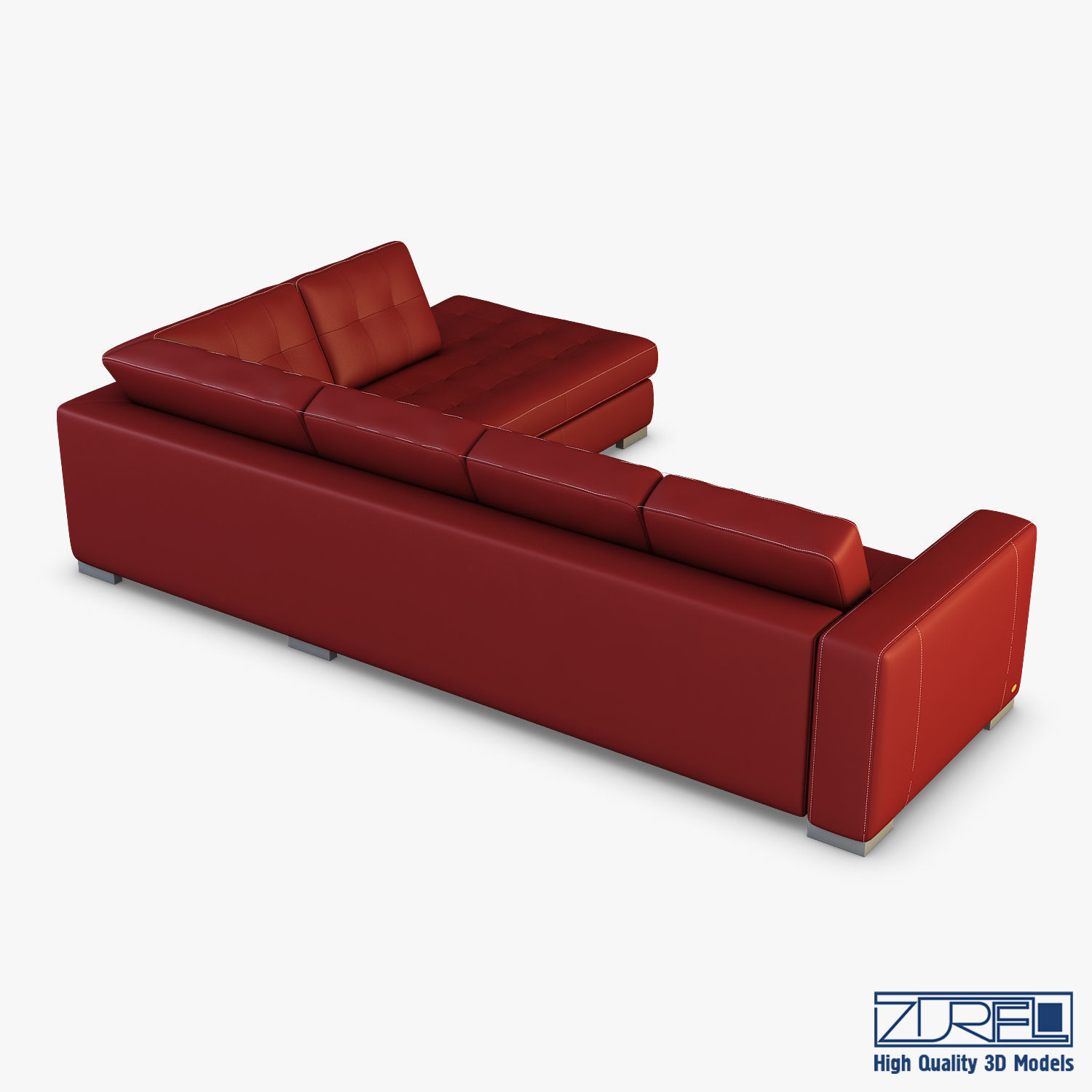 U093 sofa 3D model_1