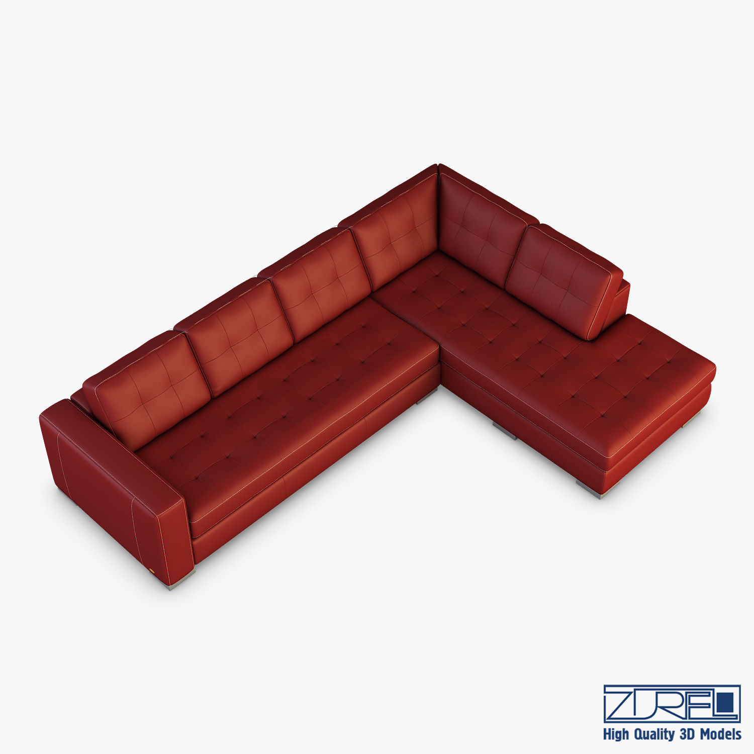 U093 sofa 3D model_6
